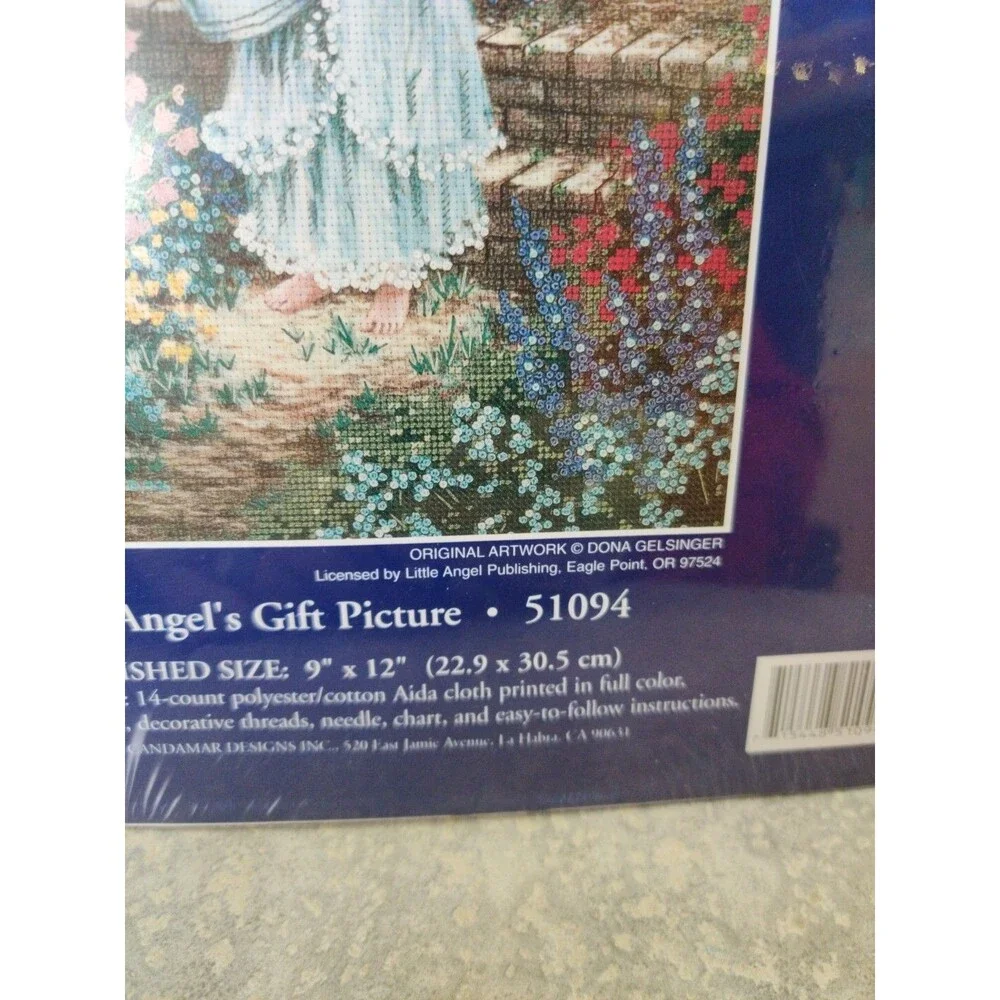 Candamar Designs An Angel's Gift #51094 Embellished cross stitch kit 9